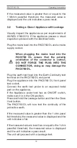 Preview for 14 page of Seaward 403A912 Operating Instructions Manual