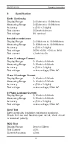 Preview for 32 page of Seaward 403A912 Operating Instructions Manual