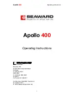 Seaward APOLLO 400+ Operating Instructions Manual preview