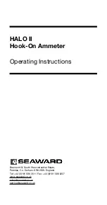 Preview for 1 page of Seaward HALO II Operating Instructions Manual