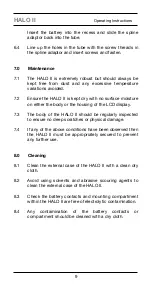 Preview for 9 page of Seaward HALO II Operating Instructions Manual