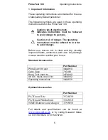 Preview for 5 page of Seaward PrimeTest 100 Operating Instructions Manual