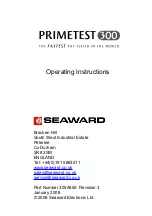 Seaward PrimeTest 300 Operating Instructions Manual preview