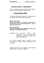 Preview for 12 page of Seaward PrimeTest 300 Operating Instructions Manual