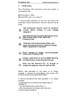 Preview for 16 page of Seaward PrimeTest 350 Operating Instructions Manual