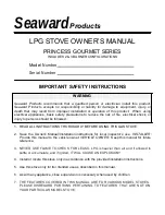 Seaward PRINCESS GOURMET SERIES Owner'S Manual preview