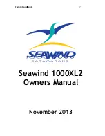 Preview for 1 page of Seawind 1000XL2 Owner'S Manual