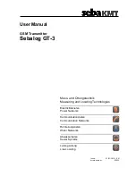 sebaKMT Sebalog GT-3 User Manual preview