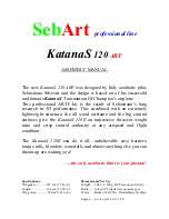 Sebart KatanaS 120 ARF Assembly Manual предпросмотр