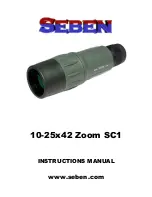 Seben 10-25x42 Zoom SC1 Instruction Manual preview