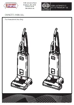 Sebo Automatic X-series Owner'S Manual preview