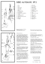 Предварительный просмотр 5 страницы Sebo Automatic XP2 Instruction Manual