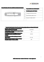 Preview for 4 page of SEBSON AL LED BAT A User Manual