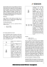 Preview for 10 page of SEBSON BWM OUTD W User Manual