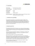 Preview for 8 page of SEBSON GS403 Operating Instructions Manual