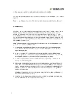 Preview for 7 page of SEBSON GS412 Operating Instructions Manual