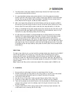 Preview for 8 page of SEBSON GS558 Operating Instructions Manual