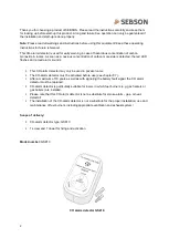 Preview for 2 page of SEBSON GS810 Operating Instructions Manual