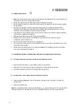 Preview for 4 page of SEBSON GS810 Operating Instructions Manual