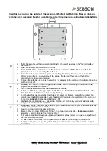 Preview for 9 page of SEBSON SC BODY BT B User Manual