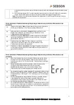 Предварительный просмотр 9 страницы SEBSON SC LUG A User Manual