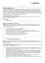 Preview for 2 page of SEBSON WD GS153W Manual