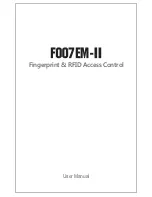 Предварительный просмотр 1 страницы Sebury F007EM-II User Manual