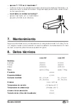 Preview for 61 page of Seca 242 Instruction Manual And Guarantee