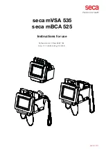 Preview for 1 page of Seca mBCA 525 Instructions For Use Manual