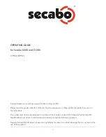 Preview for 1 page of Secabo C120II Operating Manual