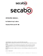 Предварительный просмотр 1 страницы Secabo FC100 Operating Manual