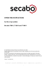 Secabo T120 II Operating Instructions Manual preview