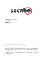 Предварительный просмотр 1 страницы Secabo TC D2 Operating Instructions Manual