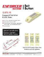 SECO-LARM Emergency & Push-To-Exit N.O./N.C. Button SS-075C-PE Specifications preview