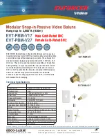 Предварительный просмотр 1 страницы SECO-LARM Enforcer EVT-PBM-V17 Specifications