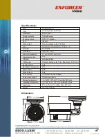 Предварительный просмотр 2 страницы SECO-LARM Enforcer Video Elite Series Specification Sheet