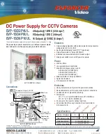 SECO-LARM EVP-124D4-P9 Specification Sheet preview