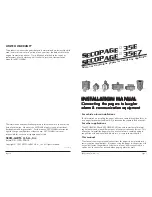 SECO-LARM SECOPAGE 35E Installation Manual preview