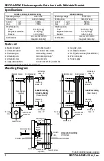 Предварительный просмотр 2 страницы SECO-LARM SLI E-942FC-1K3SQ Manual