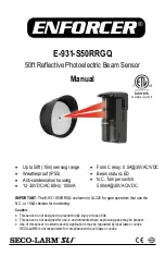 Предварительный просмотр 1 страницы SECO-LARM SLI ENFORCER E-931-S50RRGQ Manual