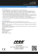 Preview for 6 page of Seco SC - 010D433 Manual