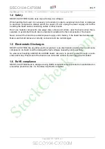 Preview for 8 page of Seco SECO104-CX700M User Manual