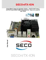 Preview for 1 page of Seco SECOnITX-ION User Manual