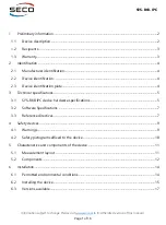 Preview for 2 page of Seco SYS-B68-IPC Installation, Use And Warnings Manual