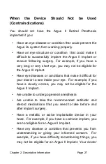 Preview for 34 page of Second Sight Argus 2s User Manual