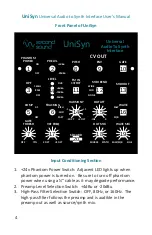 Предварительный просмотр 4 страницы second sound UniSyn User Manual