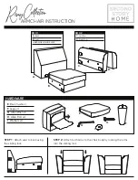 Second Story Home Remy Armchair Instructions предпросмотр