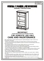 Seconique Furniture CORONA 51203 Assembly Instructions Manual preview