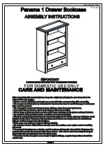 Preview for 1 page of Seconique Furniture Panama 1 Assembly Instructions Manual