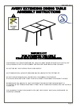 Seconique AVERY Assembly Instructions Manual предпросмотр